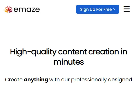 Emaze status preview image