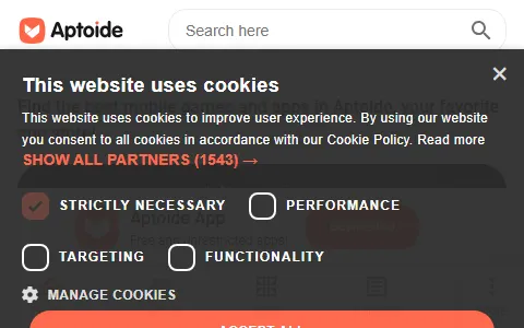 Aptoide English status preview image
