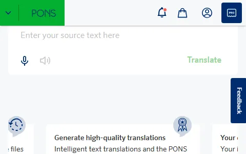 PONS English Dictionary status preview image