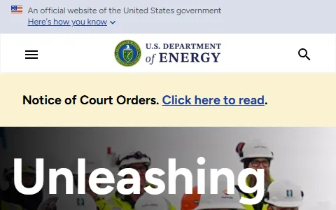 Energy.gov status preview image