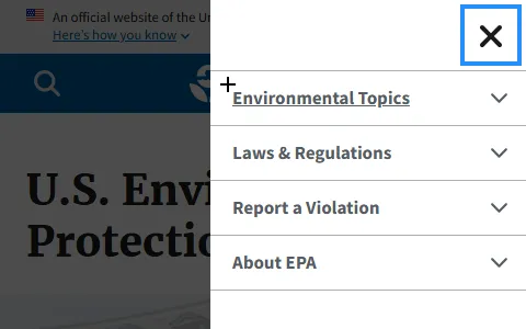 U.S. Environmental Protection Agency status preview image