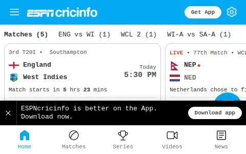 Espncricinfo status preview image