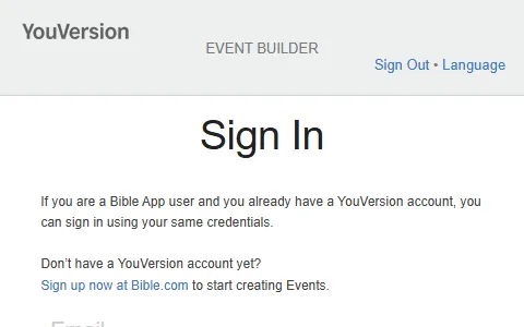 YouVersion Events status preview image