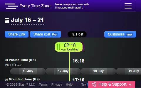 Every Time Zone status preview image