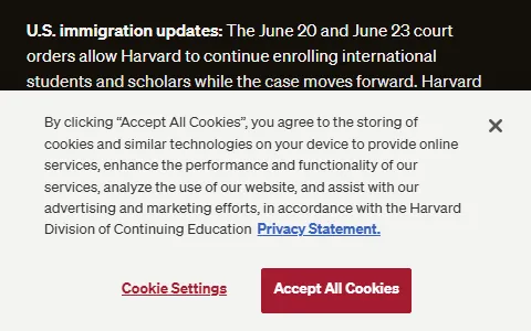 Harvard Extension status preview image