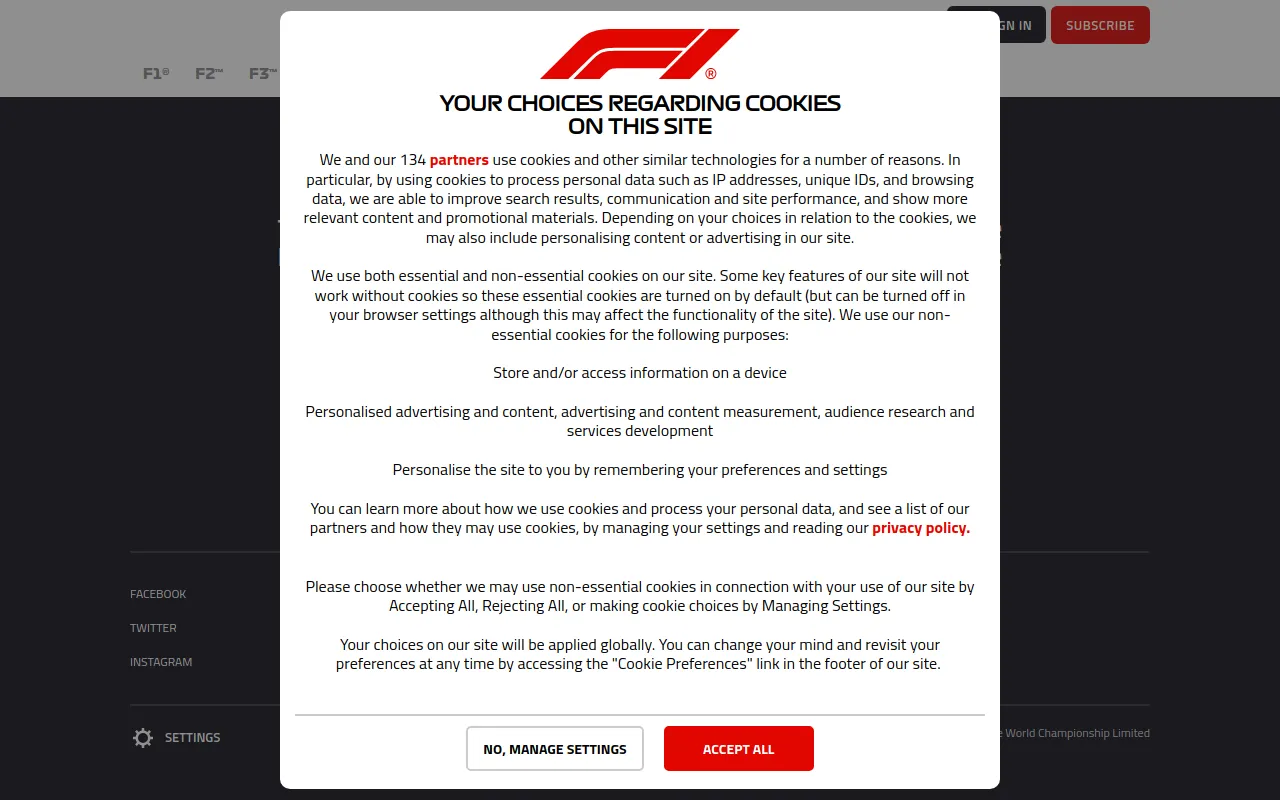 F1 TV status preview image