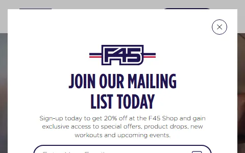 F45 Training status preview image