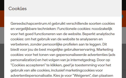 Gereedschapcentrum status preview image