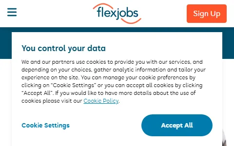 Flexjobs status preview image