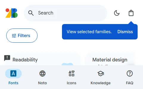 Google Fonts status preview image