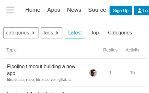 F-Droid Forum status preview image