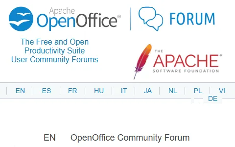 Apache OpenOffice Community Forums status preview image