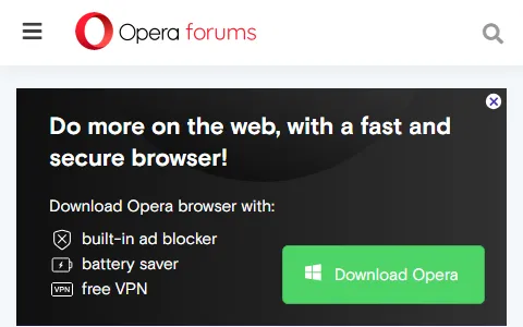 Opera Forums status preview image