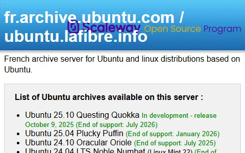 Archive Ubuntu France status preview image