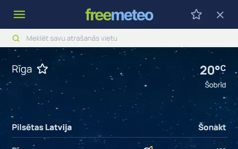 FreeMeteo Latvia status preview image