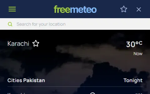 FreeMeteo Pakistan status preview image