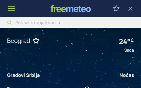 FreeMeteo Serbia status preview image