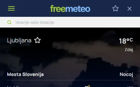 Free Meteo Slovenia status preview image