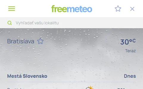 Freemeteo Slovensko status preview image
