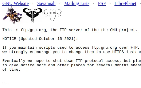 GNU FTP status preview image