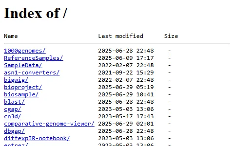 Ftp.ncbi.nlm.nih.gov status preview image
