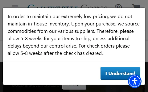 Gainesville Coins status preview image