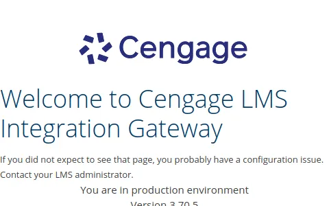 Cengage Learning Gateway status preview image