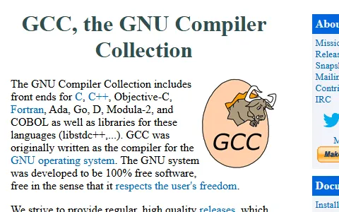 GCC Compiler Collection status preview image