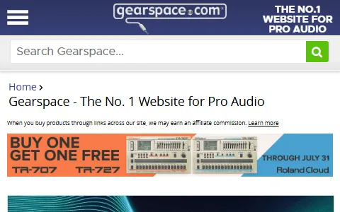 Gearspace status preview image