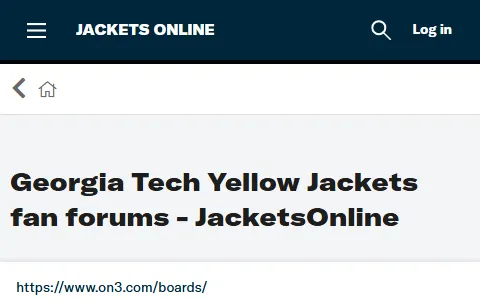 Georgia Tech Yellow Jackets status preview image