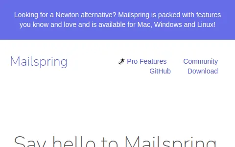 Mailspring status preview image