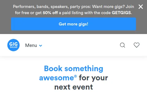 GigSalad status preview image