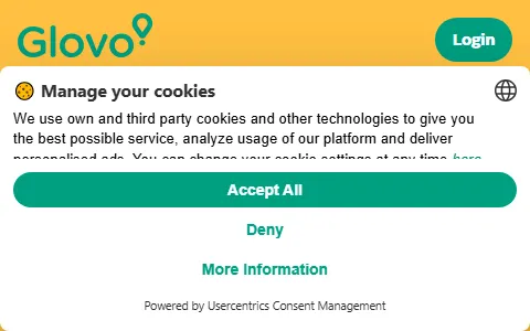 Glovo status preview image