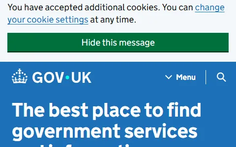 GOV.UK status preview image