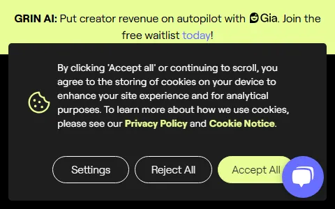 Grin status preview image