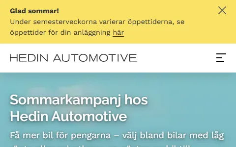 Hedin Automotive Sweden Cars status preview image