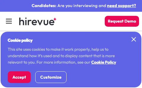 HireVue status preview image