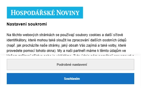 Hospodářské Noviny status preview image