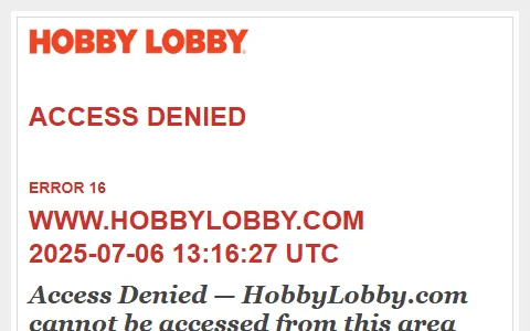 Hobbylobby status preview image