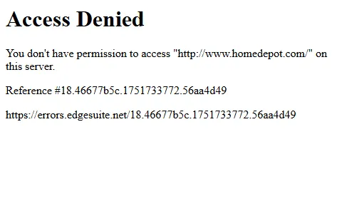 Homedepot.com status preview image