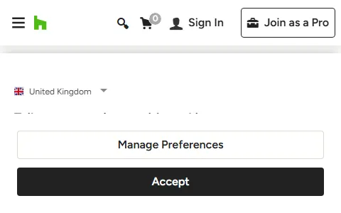 Houzz status preview image
