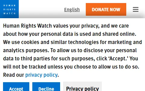 Human Rights Watch status preview image