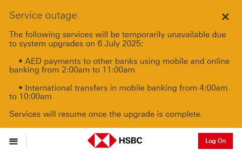 HSBC UAE status preview image