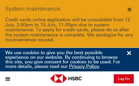 HSBC Singapore status preview image