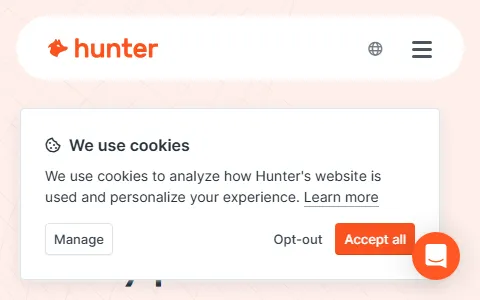 Hunter.io status preview image