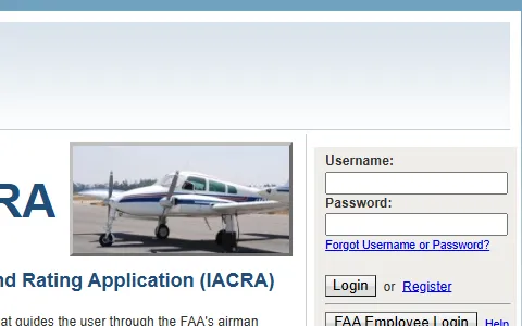 Iacra.faa.gov status preview image