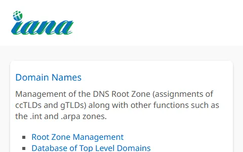 IANA status preview image