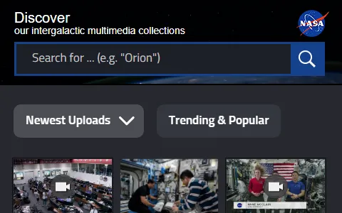 NASA Image and Video Library status preview image