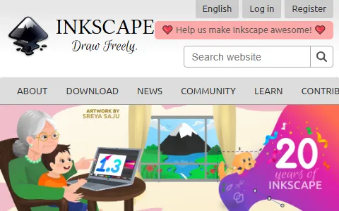 Inkscape status preview image