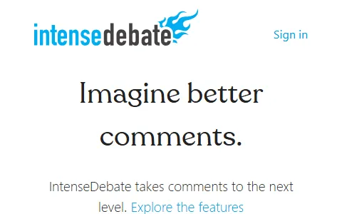 IntenseDebate status preview image